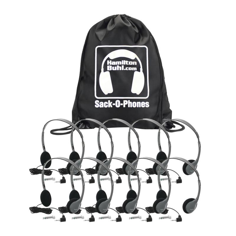 HamiltonBuhl HA2 Sack-O-Phone Headphones, Silver, Pack Of 10 MPN:HECSOPHA2