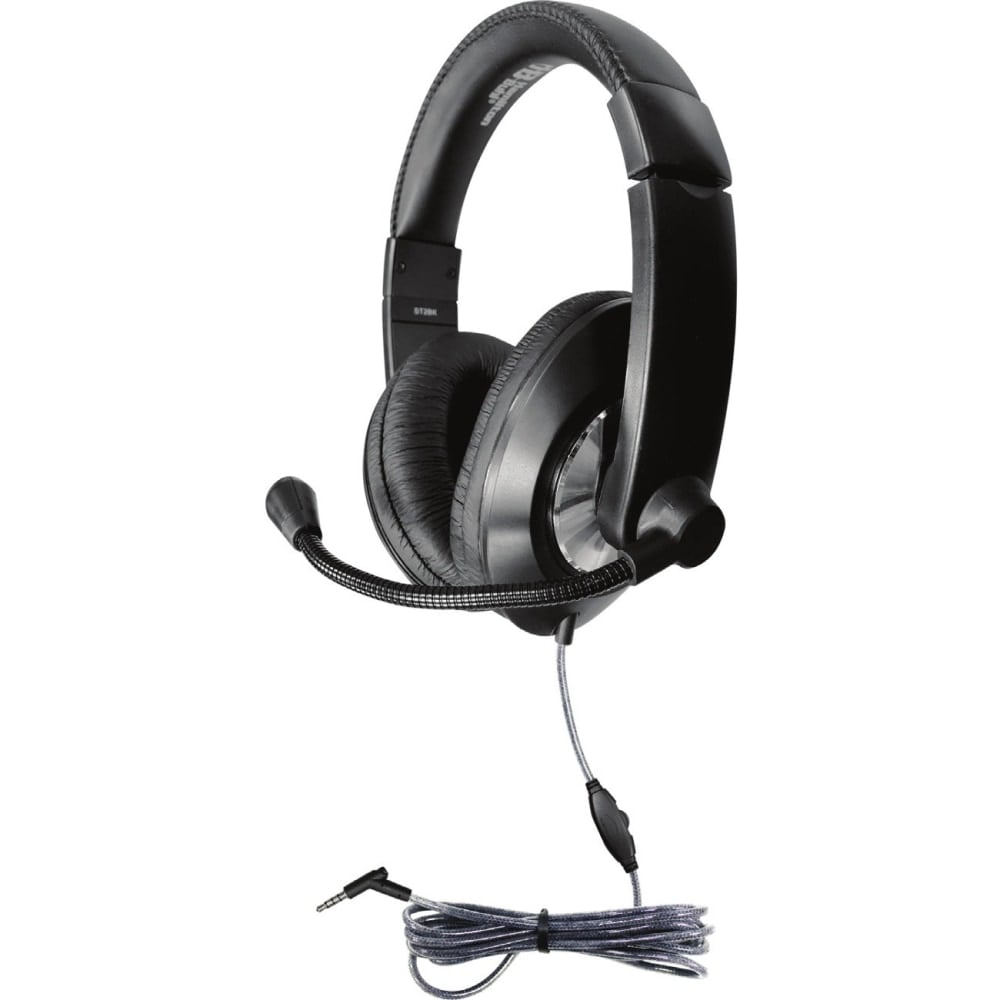 Hamilton Buhl Smart-Trek Headset - Stereo - Mini-phone (3.5mm) - Wired - 32 Ohm - 50 Hz to 20 kHz - Ove - ST2BK MPN:ST2BK