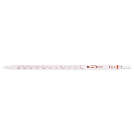 Mohr Measuring Pipette, 10 mL, 0.1 gr, PK12 MPN:2010A-10