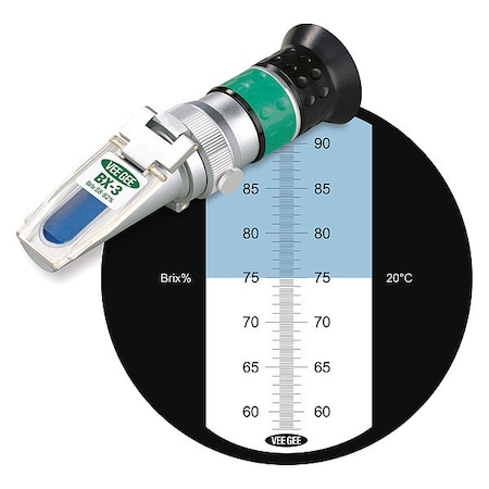 Refractometer, 58 to 92 perc Brix MPN:BX-3