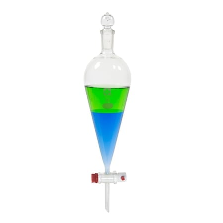 Sibata Glass Separatory Funnel, 2000mL MPN:1426T-2000