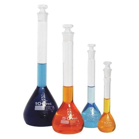 Volumetric Flask, 10 mL - 181 mm H, PK4 MPN:202GK-004