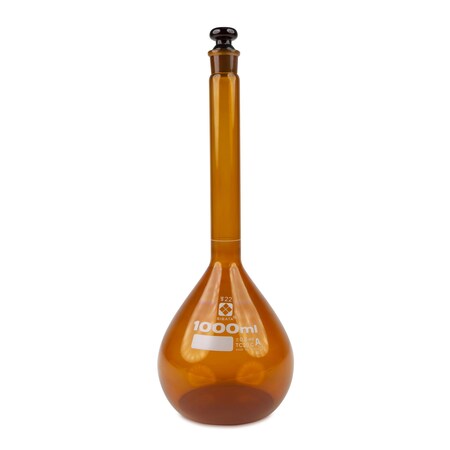 Volumetric Flask, Amber, Class A, G, PK2 MPN:2307A-1000