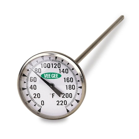 Thermometer, Dial, 25 to 125 degrees F MPN:82125