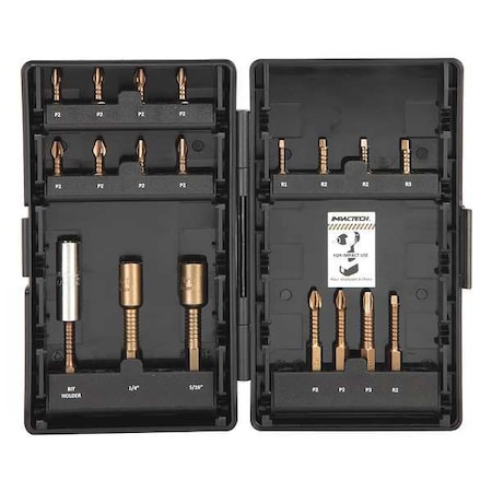 19 Piece Screwdriver Bit Set, 1/4