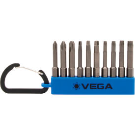 Vega Phillips Square Torx Carabiner Set 1/4 Hex S2 Steel 10 Pieces 150PRTCS10