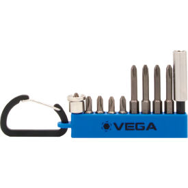 Vega Drywall Carabiner Set 1/4 Hex S2 Steel 10 Pieces DWSCS10