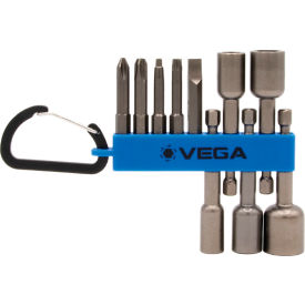 Vega Electrician Carabiner Set 1/4 Hex S2 Steel 10 Pieces ELECS10