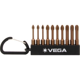Vega Impactech Phillips Carabiner Set 1/4 Hex S2 Steel 10 Pieces P150PCS10
