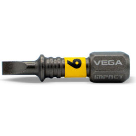 Vega® Impactech® Slotted #6 Insert Bit x 1-1/8