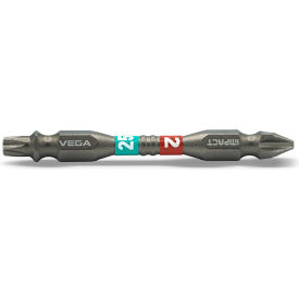 Vega® Impactech® P2 + T25 Double End Power Bit x 2-9/16