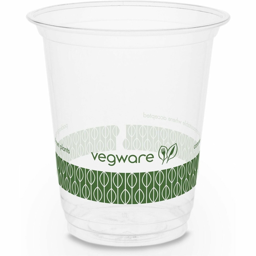 Vegware PLA Cold Cups - 7 fl oz - Clear, Green - Polylactic Acid (PLA) - Cold, Cold Drink, Dessert, Salad - 1000 / Carton MPN:R200-G