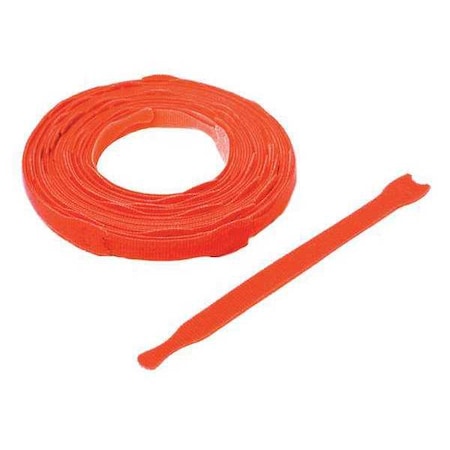 Cable Tie Strap, 8 in L, 2 in Max Bundle Dia., Orange, Nylon, Polypropylene, 50 lb Strength, 900 PK MPN:176045