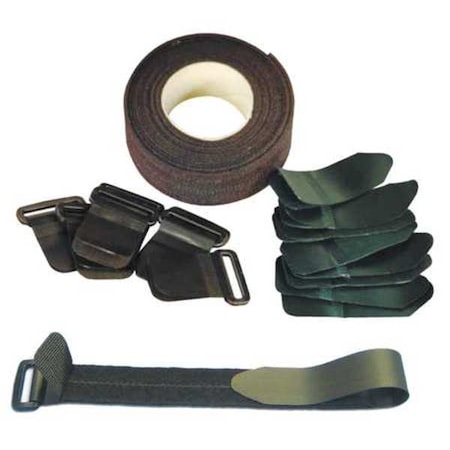 Back-to-Back Strap, No Adhesive, 15 ft, 1 in W, Black MPN:100RS