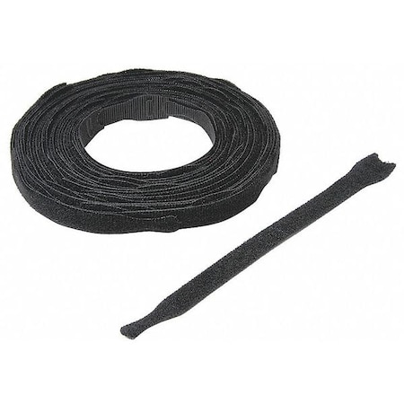 Hook and Loop Strap, 8 in, 0.75 in W, Black, 45 PK MPN:170091
