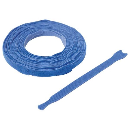 Hook and Loop Strap, No Adhesive, 8 in, 0.75 in W, Blue, 45 PK MPN:176040