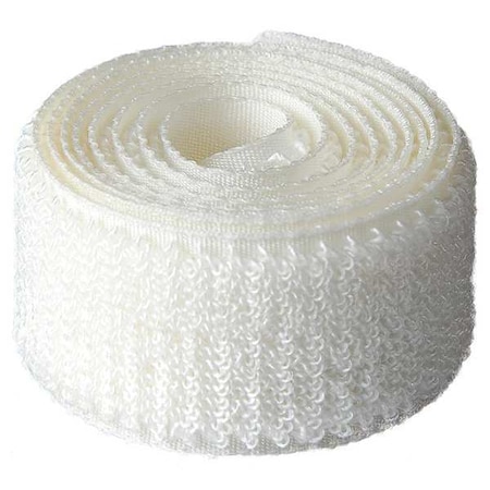Reclosable Fastener, No Adhesive, 150 ft, 2 in W, White MPN:186542