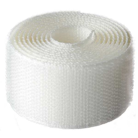 Reclosable Fastener, No Adhesive, 150 ft, 2 in W, White MPN:186543