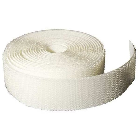 Reclosable Fastener, No Adhesive, 150 ft, 2 in W, White MPN:186787