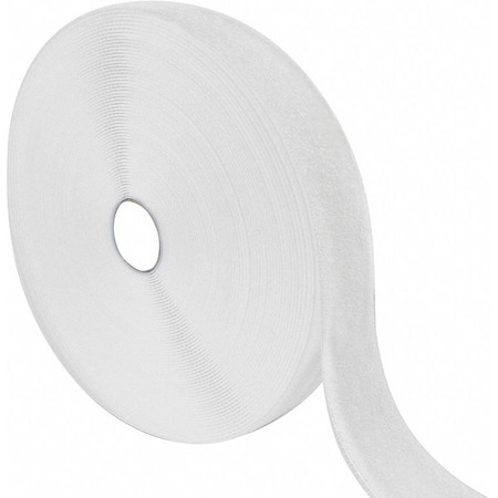 Reclosable Fastener, No Adhesive, 75 ft, 1 in W, White MPN:190388
