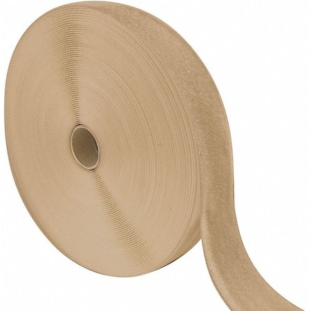 Reclosable Fastener, No Adhesive, 75 ft, 1 in W, Beige MPN:190408