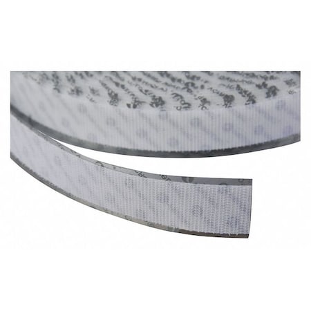 Reclosable Fastener, Acrylic Adhesive, 75 ft, 3/4 in W, White MPN:190935