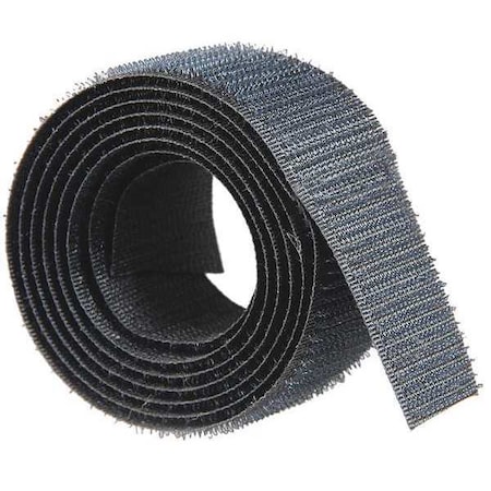 Reclosable Fastener, No Adhesive, 150 ft, 1 in W, Black MPN:192834