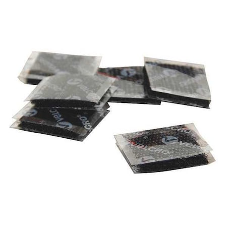 Reclosable Fastener Shape, Square, Rubber Adhesive, 1 in, 1 in W, Black, 50 PK MPN:1X1KIHLM