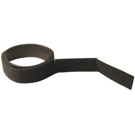 Hook and Loop Strap, 75 ft, 0.5 in W, Black MPN:.500X9K1WP/25