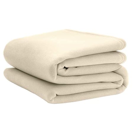 Blanket, Twin, 66x90 In., Ivory, PK4 MPN:1B05401