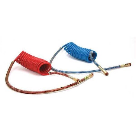 Air Brake Hose, 15 ft., Brass Ends MPN:022001
