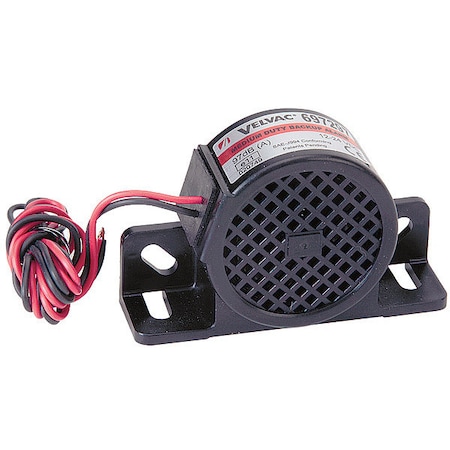 Back up Alarm, 87dB, Black, 2-3/4 In H MPN:697287