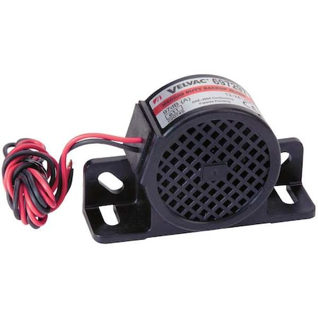 Back up Alarm, 97dB, Black, 2-3/4 In H MPN:697297
