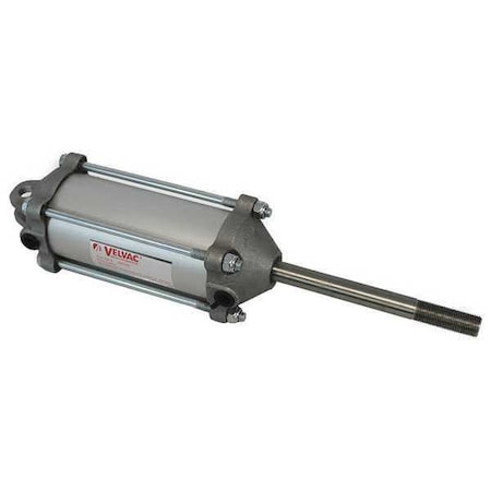 Air Cylinder, 2 1/2 in Bore, 4 in Stroke, Single Acting, Aluminum . MPN:100125