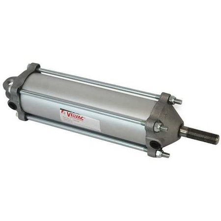 Air Cylinder, 2 1/2 in Bore, 6 in Stroke, Single Acting, Aluminum . MPN:100126