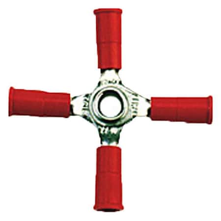Butt Splice Wire Connector, 18 AWG Max, Red, Vinyl Insulation, 600 V, 10 PK MPN:058346-10