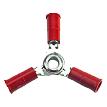 Butt Splice Wire Connector, 18 AWG Max, Red, Vinyl Insulation, 600 V, 10 PK MPN:058363-10