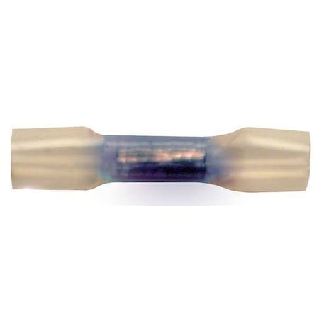 Butt Splice Wire Connector, 14 AWG Max, Blue, Nylon, Polyolefin Insulation, 600 V, 10 PK MPN:30330