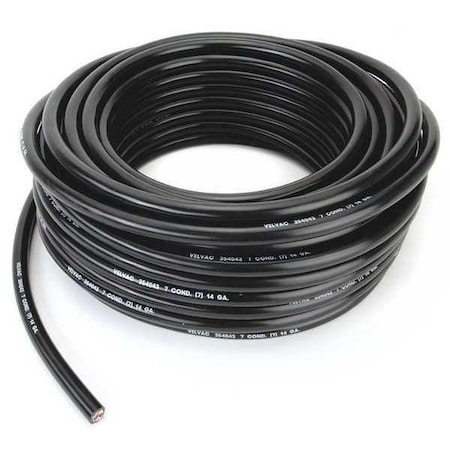 14 AWG 7 Conductor Stranded Trailer Cable 100 ft. BK MPN:050042