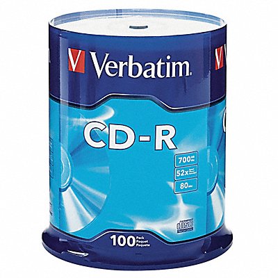 CD-R Disc 700 MB 80 min 52x PK100 MPN:VER94554