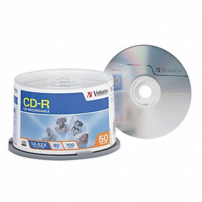 CD-R Disc 700 MB 80 min 52x PK50 MPN:VER94691