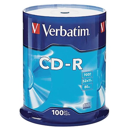 CD-R Disc, 700 MB, 80 min, 52x, PK100 MPN:VER94554