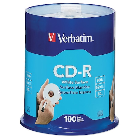 CD-R Disc, 700 MB, 80 min, 52x, PK100 MPN:VER94712