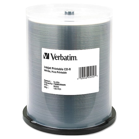 CD-R Disc, 700 MB, 80 min, 52x, PK100 MPN:VER95252