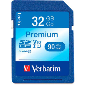 Verbatim® 96871 Premium SDHC Memory Card UHS-I Class 10 32 GB Blue 96871