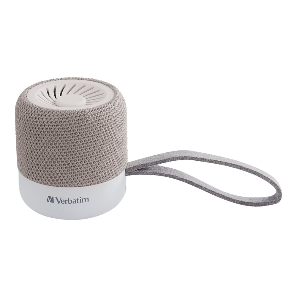 Verbatim Wireless Mini Bluetooth Speaker - Speaker - for portable use - Bluetooth - 3 Watt - white (Min Order Qty 4) MPN:70232