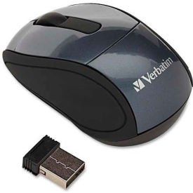 Verbatim® 97470 Wireless Mini Travel Optical Mouse Graphite 97470