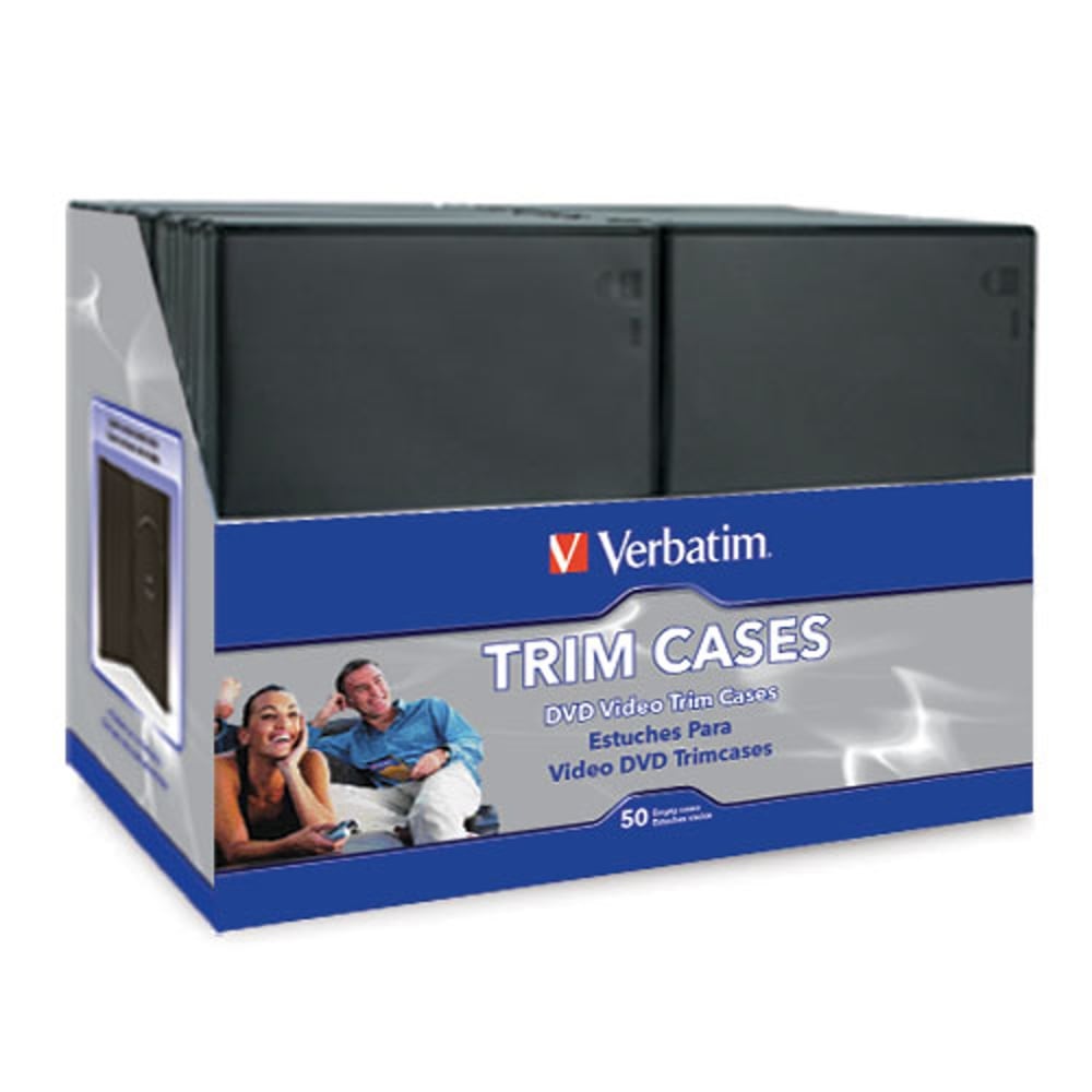 Verbatim DVD Trim Cases, Black, Pack Of 50 Cases MPN:95094EA