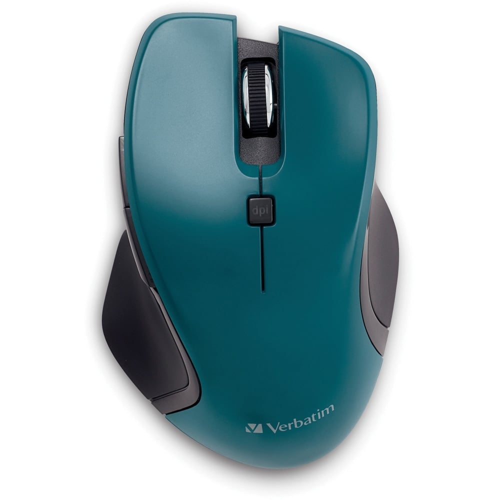 Verbatim USB-C Wireless Blue LED Mouse - Teal - Blue LED/Optical - Wireless - Radio Frequency - 2.40 GHz - Teal - USB Type C - 1600 dpi - 6 Button(s) MPN:70247