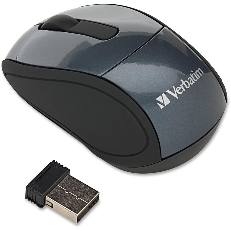 Verbatim Wireless Travel Mouse, Mini, Graphite MPN:97470